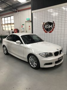 White BMW Luxury Car